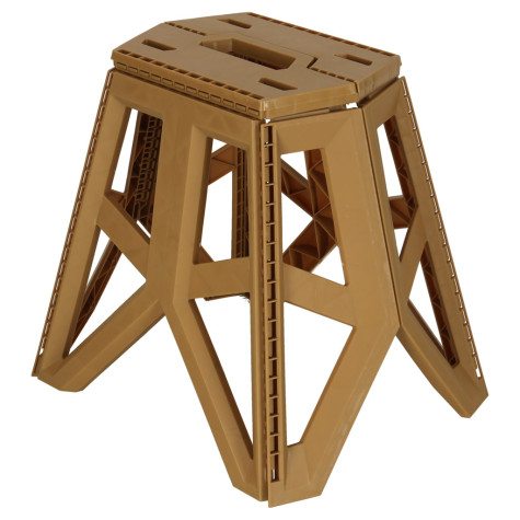 Skládací kempingová židle 40 cm hnědá ~ 3