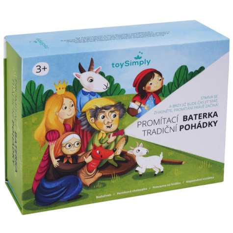 Toysimply Dětská promítací baterka + 4 tradiční pohádky ~ 2