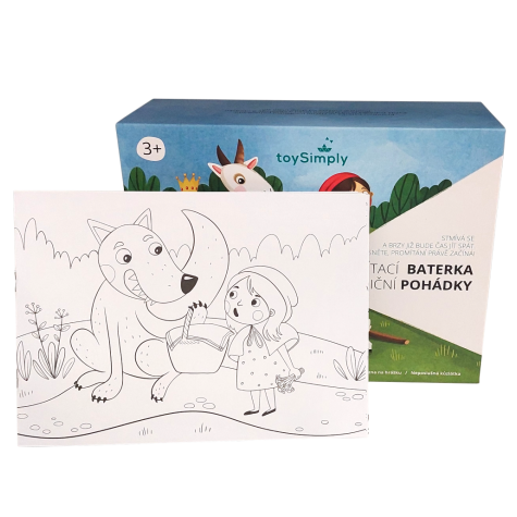 Toysimply Dětská promítací baterka + 4 tradiční pohádky ~ 8