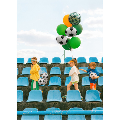 Nafukovací fóliový balónek 35 cm Happy Birthday Fotbal ~ 3