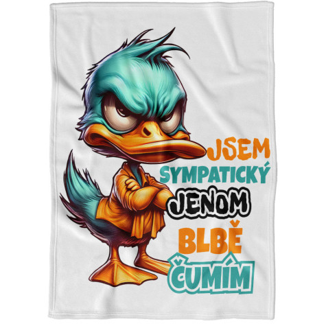 Deka 200 x 140 cm - Jsem sympatický ~ 1