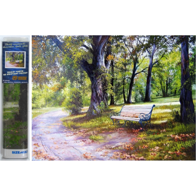Norimpex Diamantový obrázek malování 30x40cm - Prosluněná lavička
