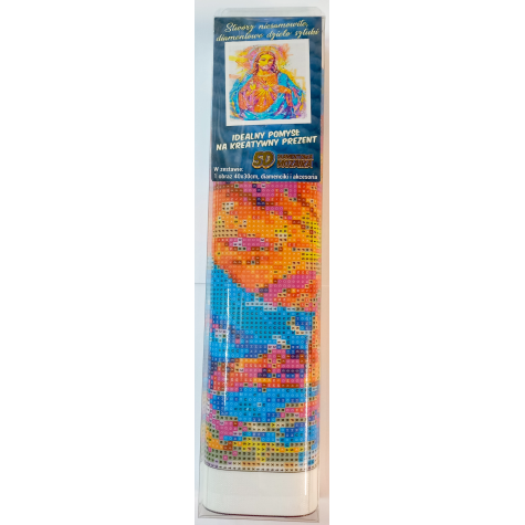 Norimpex Diamantový obrázek malování 30x40cm - Rozzářený Ježíš ~ 2