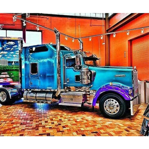 Norimpex Diamantový obrázek malování 30x40cm - Nablýskaný truck ~ 1