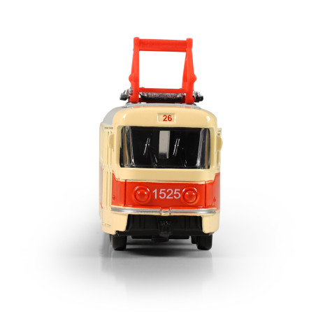 Kovová česká retro tramvaj 16 cm BRNO ~ 3