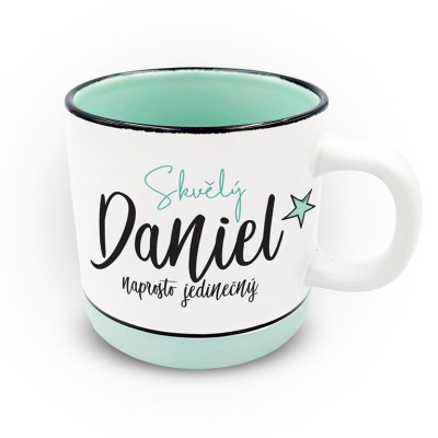 Nekupto Hrnek s potiskem 400 ml pastel - Daniel