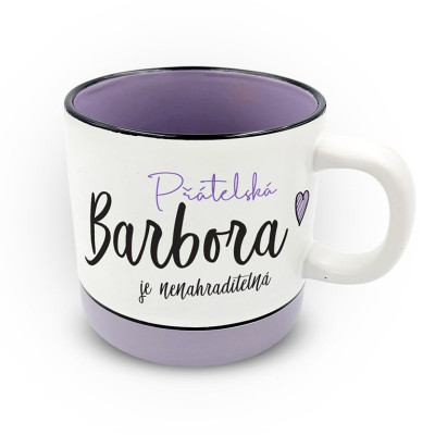 Nekupto Hrnek s potiskem 400 ml pastel - Barbora