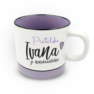 Nekupto Hrnek s potiskem 400 ml pastel - Ivana