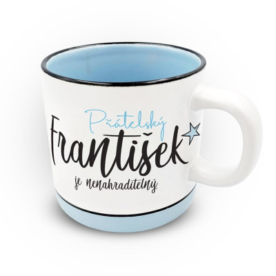 Nekupto Hrnek s potiskem 400 ml pastel - František