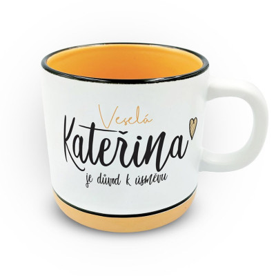 Nekupto Hrnek s potiskem 400 ml pastel - Kateřina