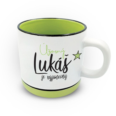Nekupto Hrnek s potiskem 400 ml pastel - Lukáš
