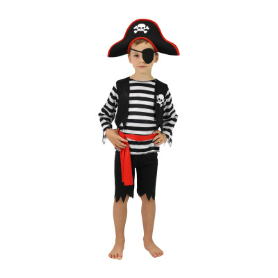 Rappa Dětský kostým Pirát vel. S 105-116cm