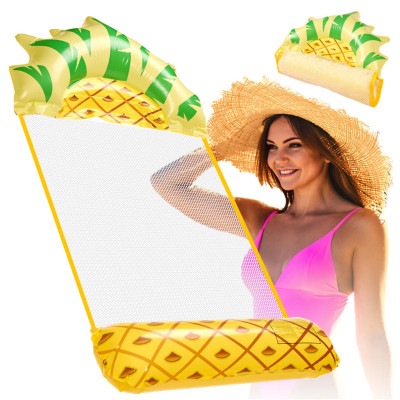 Nafukovací lehátko se síťkou Hamak 135x72cm - Ananas