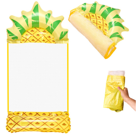 Nafukovací lehátko se síťkou Hamak 135x72cm - Ananas ~ 2