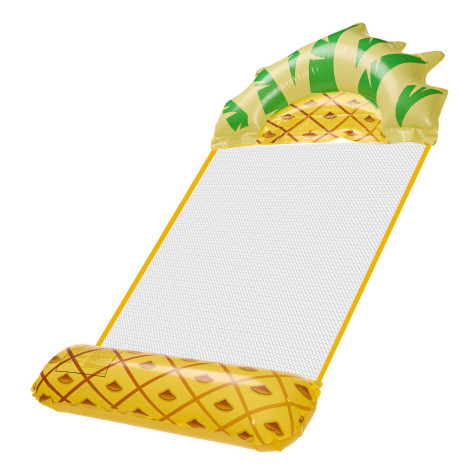 Nafukovací lehátko se síťkou Hamak 135x72cm - Ananas ~ 4