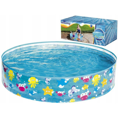Bestway 55028 Expanzní dětský bazén Mořský svět 122x25cm