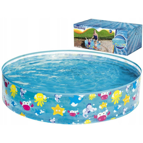 Bestway 55028 Expanzní dětský bazén Mořský svět 122x25cm ~ 1