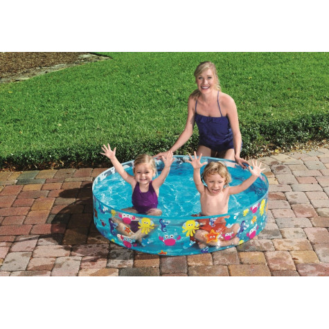 Bestway 55028 Expanzní dětský bazén Mořský svět 122x25cm ~ 3