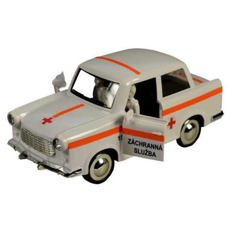 MaDe Auto ambulance retro na setrvačník 6 x 17 x 8 cm ~ 3