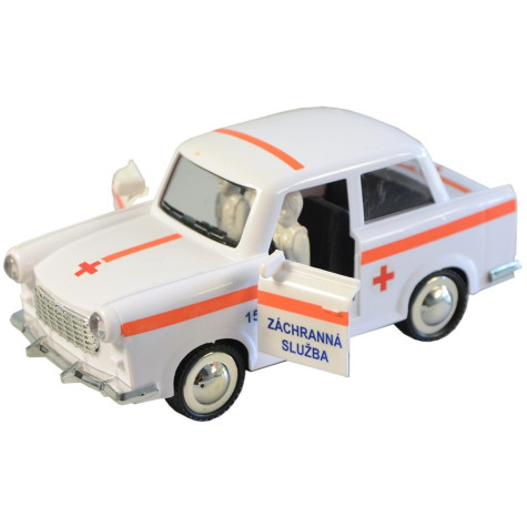 MaDe Auto ambulance retro na setrvačník 6 x 17 x 8 cm ~ 5