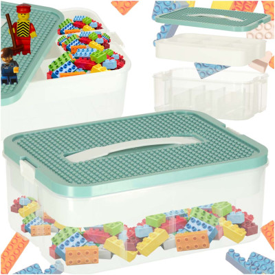 Box plastový organizér na hračky s víkem 30,5x22,5x12cm