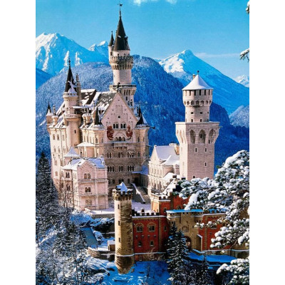 Norimpex Diamantový obrázek malování 30x40cm - Neuschwanstein v zimě