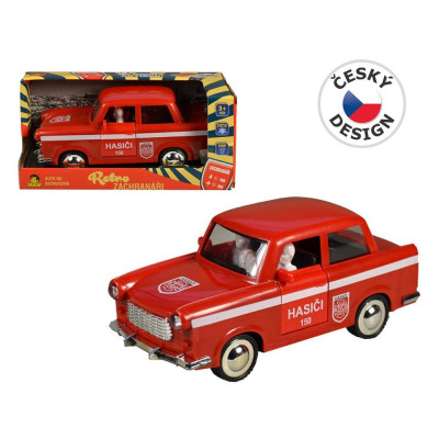 MaDe Auto retro požární na setrvačník 6 x 17 x 8 cm