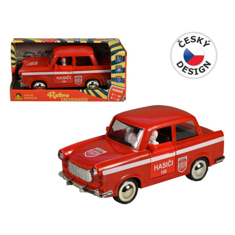 MaDe Auto retro požární na setrvačník 6 x 17 x 8 cm ~ 1