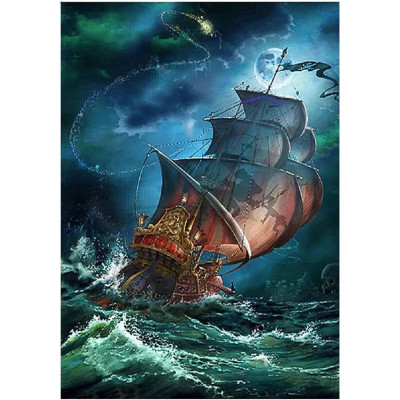 Norimpex Diamantový obrázek malování 30x40cm - Plachetnice v bouři