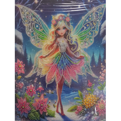 Norimpex Diamantový obrázek malování 23x30cm - Víla v šatech