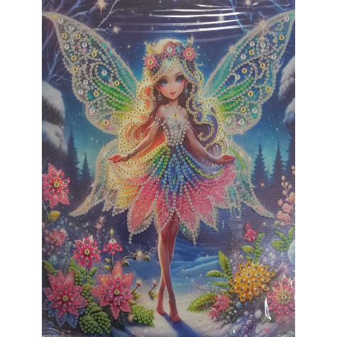 Norimpex Diamantový obrázek malování 23x30cm - Víla v šatech ~ 1