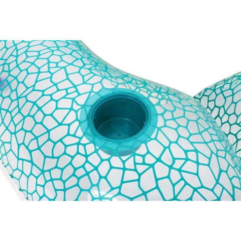 Bestway 43097 Nafukovací křeslo s opěradlem 102x94cm tyrkysové ~ 5