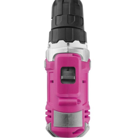 Extol Lady Růžový Aku vrtací šroubovák, 12V Li-ion, 1300mAh, sada v tašce pro ženy ~ 6