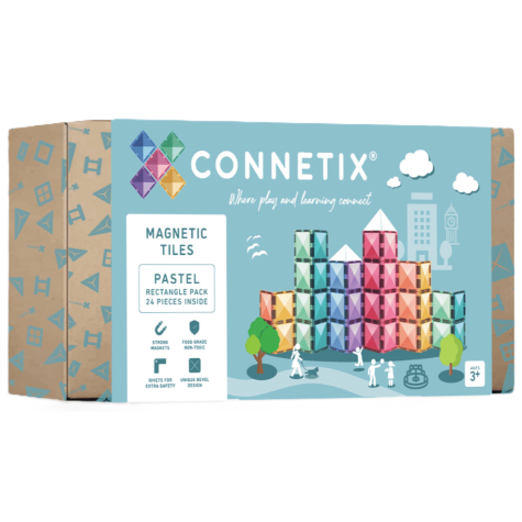 CONNETIX Pastel Rectangle Pack 24 dílů ~ 1