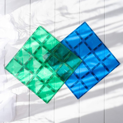 CONNETIX Rainbow Blue & Green Base Plate 2 díly ~ 2