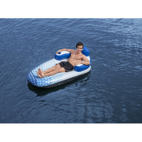 Bestway 43533 Nafukovací lehátko Indigo Wave 183x97x53,5cm ~ 2