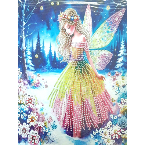 Norimpex Diamantový obrázek malování 23x30cm - Zimní víla ~ 3