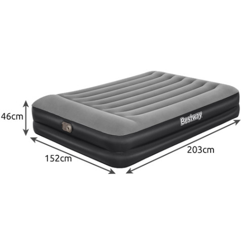 Bestway 67403 Nafukovací matrace Queen se zabudovanou pumpou 203x152x46cm ~ 8