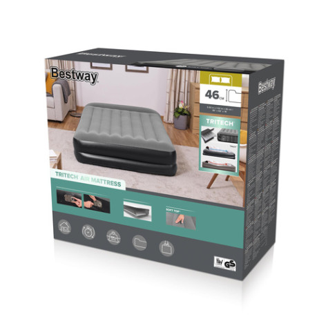 Bestway 67403 Nafukovací matrace Queen se zabudovanou pumpou 203x152x46cm ~ 13