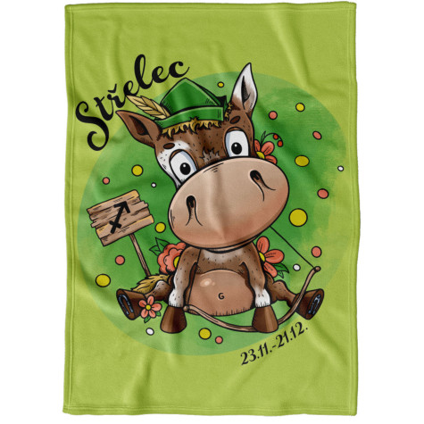 Deka 200 x 140 cm Koňská znamení - Střelec ~ 1