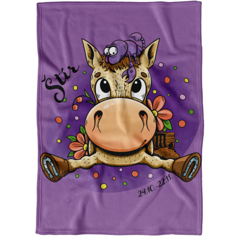 Deka 200 x 140 cm Koňská znamení - Štír ~ 1