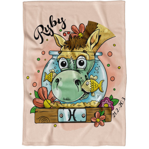 Deka 200 x 140 cm Koňská znamení - Ryby ~ 1