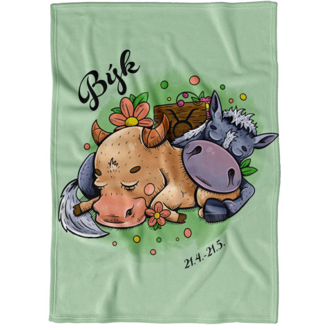 Deka 200 x 140 cm Koňská znamení - Býk ~ 1