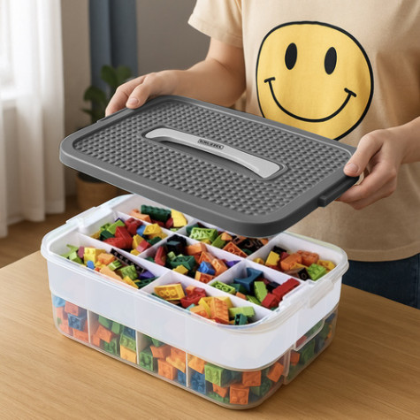Úložný box na stavebnici 3 patrový 22 l Kruzzel 25757 ~ 2