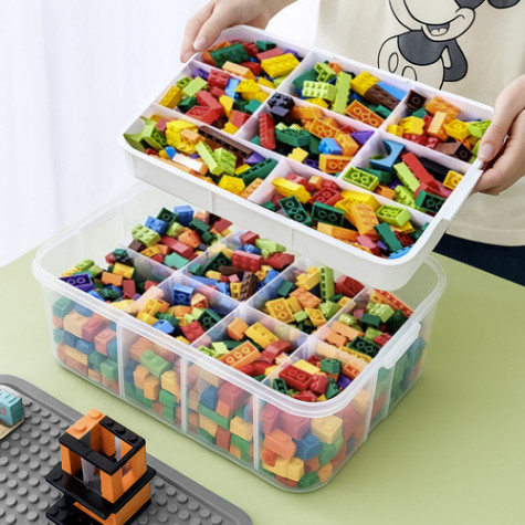 Úložný box na stavebnici 3 patrový 22 l Kruzzel 25757 ~ 4