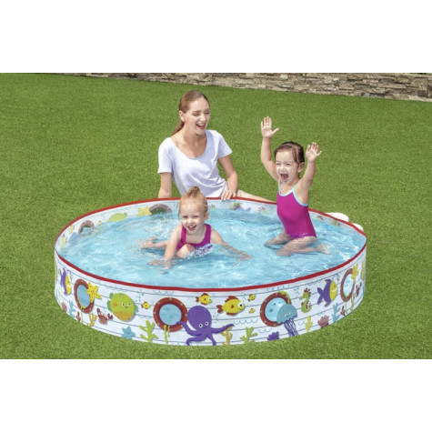 Bestway 55029 Expanzní dětský bazén 152x25cm Podmořský svět ~ 2