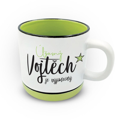 Nekupto Hrnek s potiskem 400 ml pastel - Vojtěch