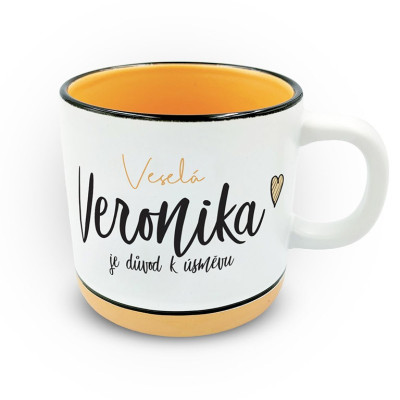 Nekupto Hrnek s potiskem 400 ml pastel - Veronika