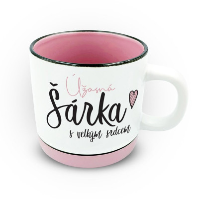 Nekupto Hrnek s potiskem 400 ml pastel - Šárka