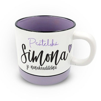 Nekupto Hrnek s potiskem 400 ml pastel - Simona